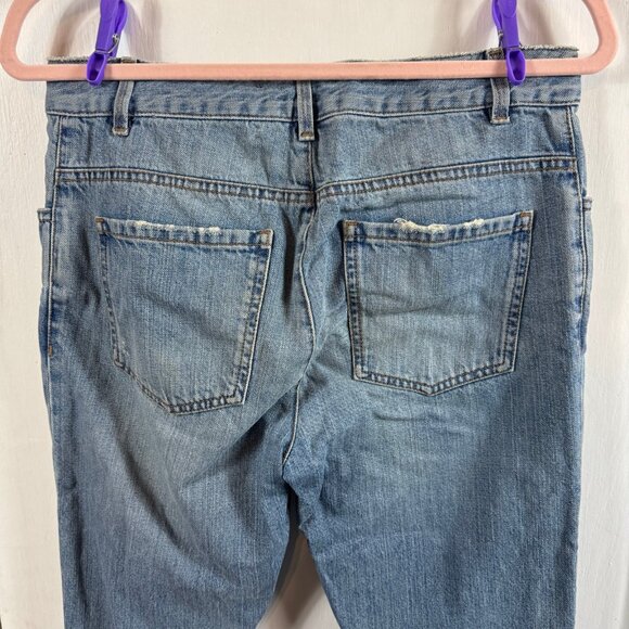 Dorothee Schumacher Distressed Cropped Jeans with Raw Hem & Split Cuffs Size 2 - Picture 7 of 9